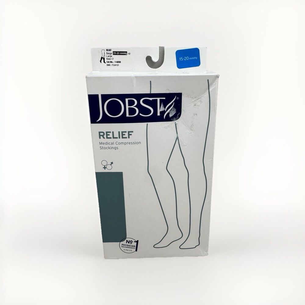 Jobst Relief Knee CT 15-20 mmHg Compression Stockings Large Beige